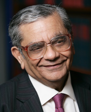 Jagdish Bhagwati, University Professor of economics and law, Columbia University